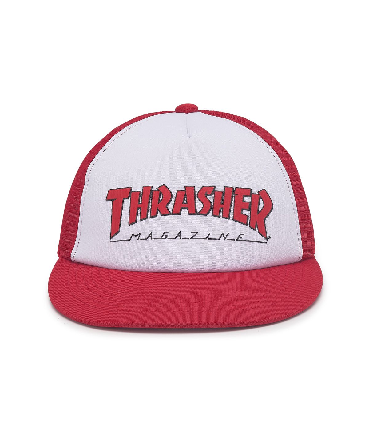 트레셔(THRASHER) 매거진 트러커 캡 레드