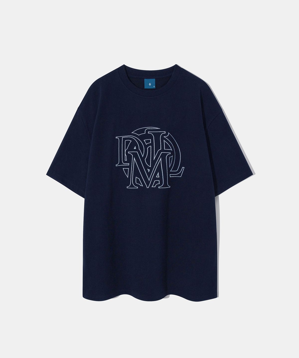 다이아몬드 레이라(DIAMOND LAYLA) DML Stitch Logo Short Sleeve T-shirt T78 Navy
