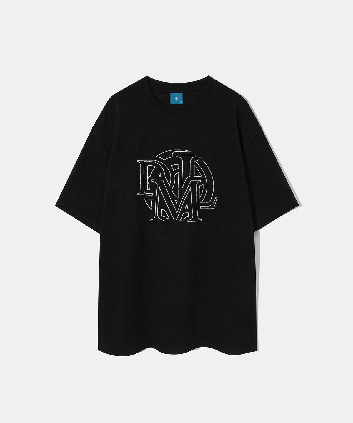다이아몬드 레이라(DIAMOND LAYLA) DML Stitch Logo Short Sleeve T-shirt T78 Black