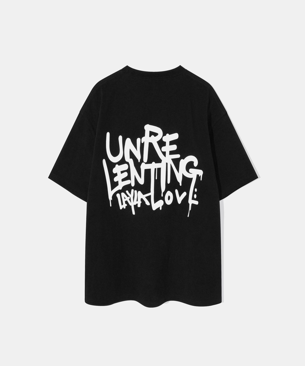 다이아몬드 레이라(DIAMOND LAYLA) Unrelenting Graffiti Short Sleeve T-shirt T79 Black