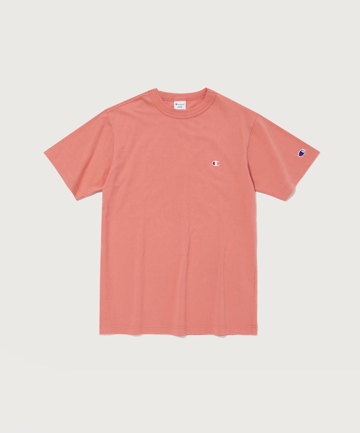 챔피온(CHAMPION) C로고 반팔 티셔츠 Pale Pink