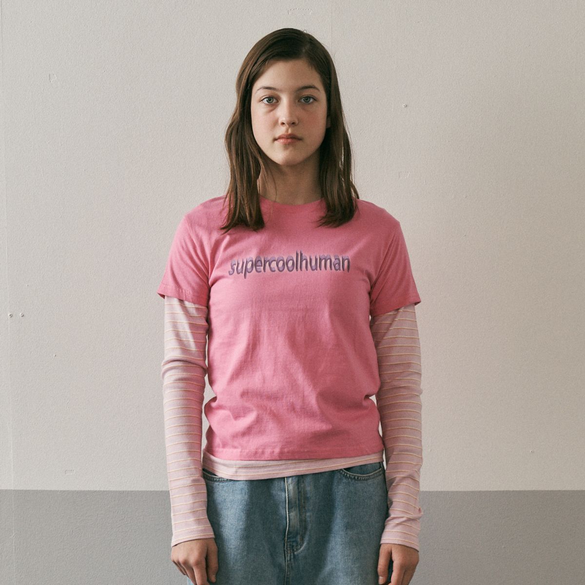 덴스(THENCE) HALF TEE_WCS_PINK