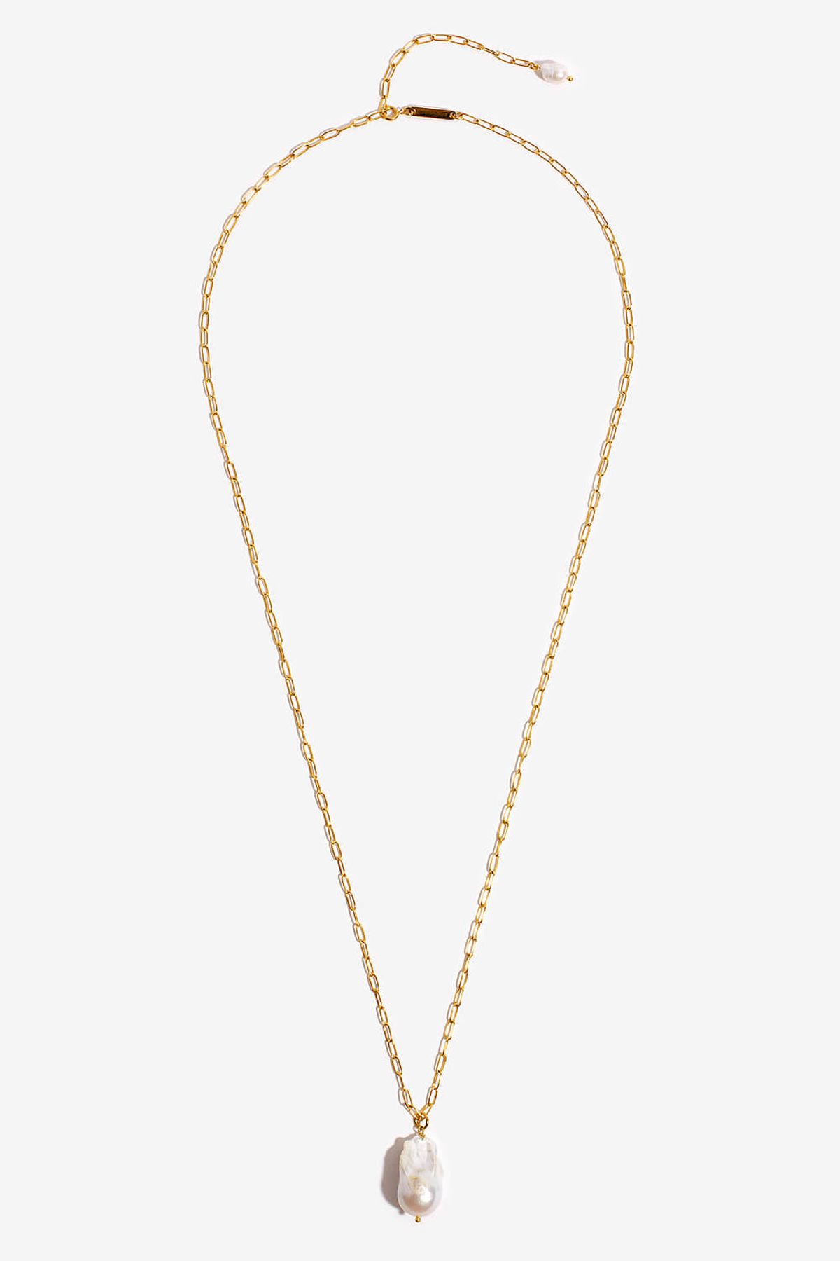 모드곤(MODGONE) 바로크진주 골드 롱 목걸이Baroque Pearl Goldtone LongNecklace