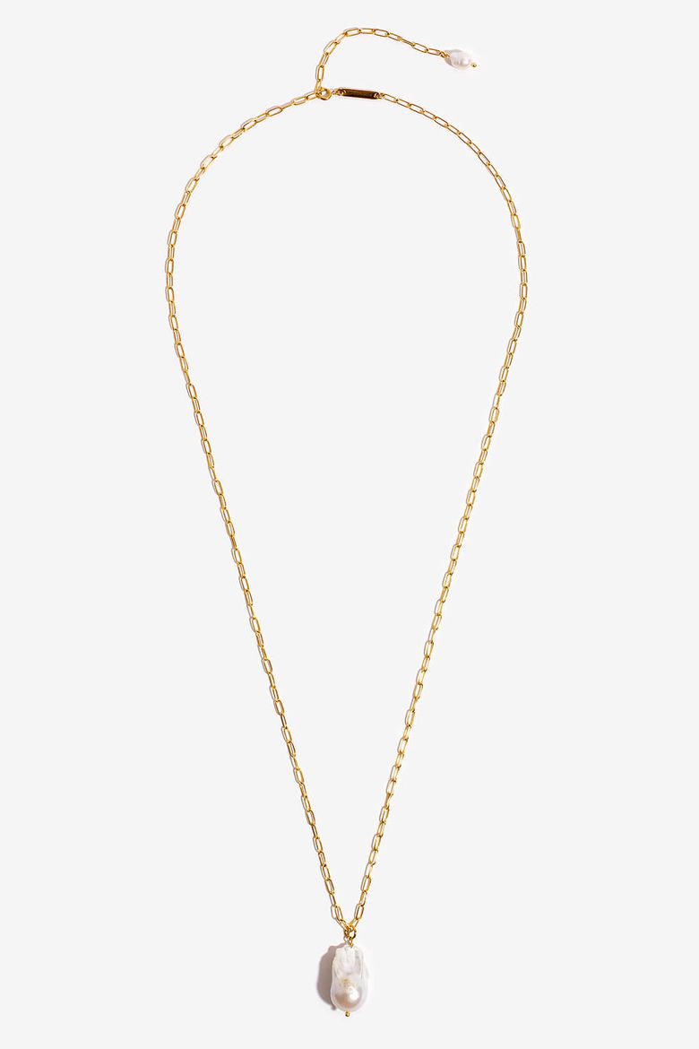 바로크진주 골드 롱 목걸이Baroque Pearl Goldtone LongNecklace
