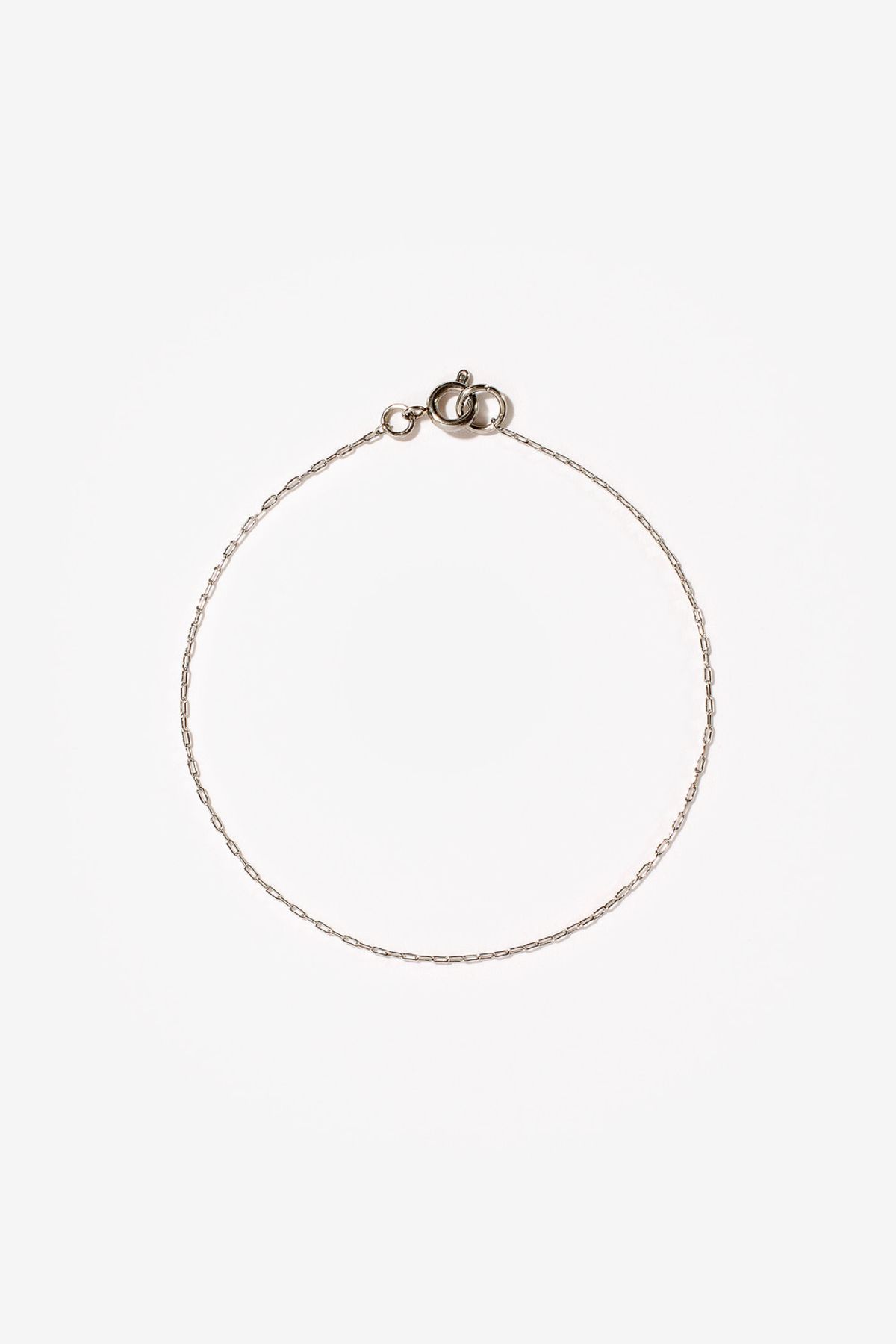 모드곤(MODGONE) 실버톤 0.8mm 체인 팔찌 Silvertone 0.8mm Chain Bracelet
