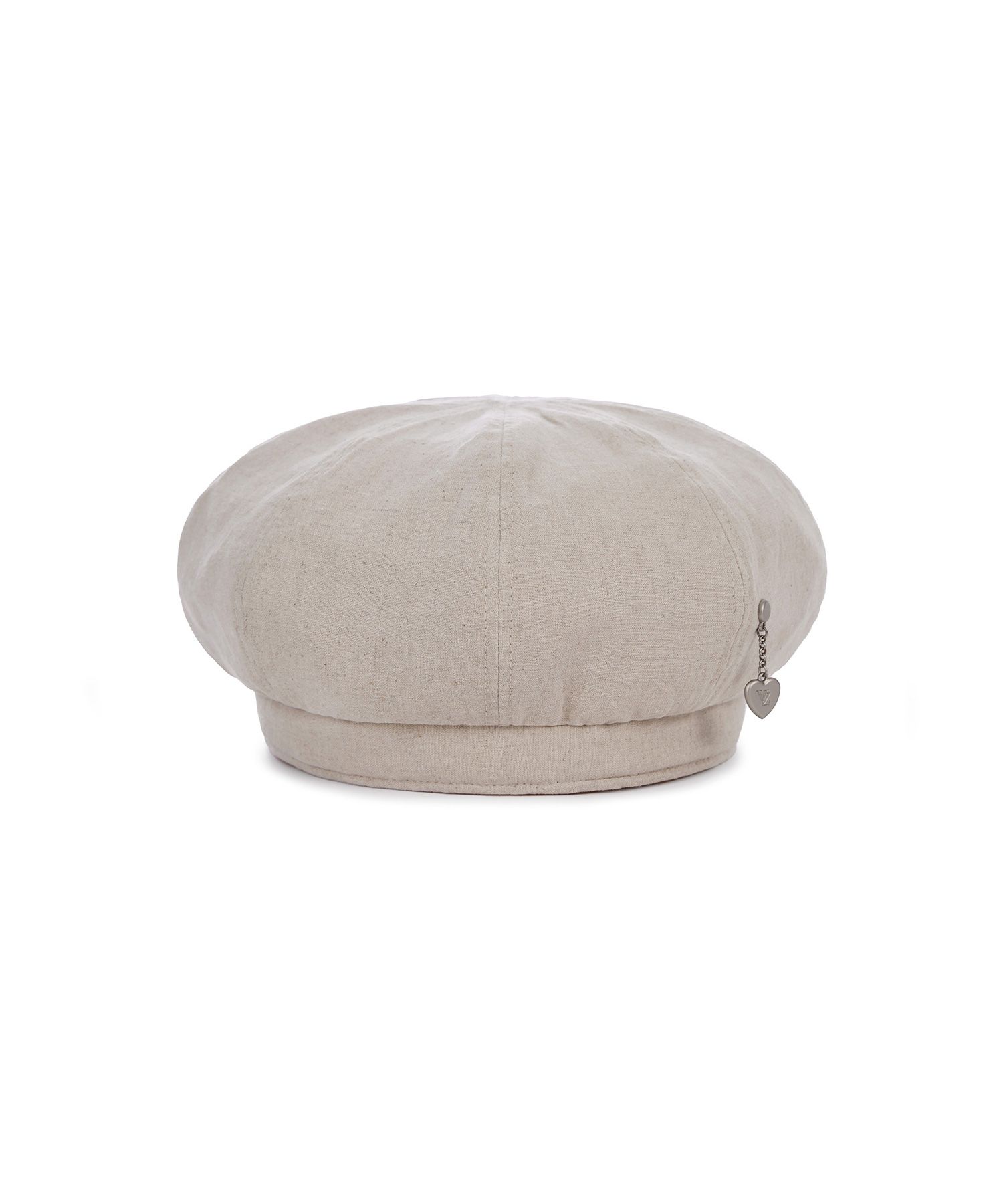 ★関税込★VARZAR★Heart Chain Stud Linen Beret★ Designer fashion, Seoul-fully created | W Concept