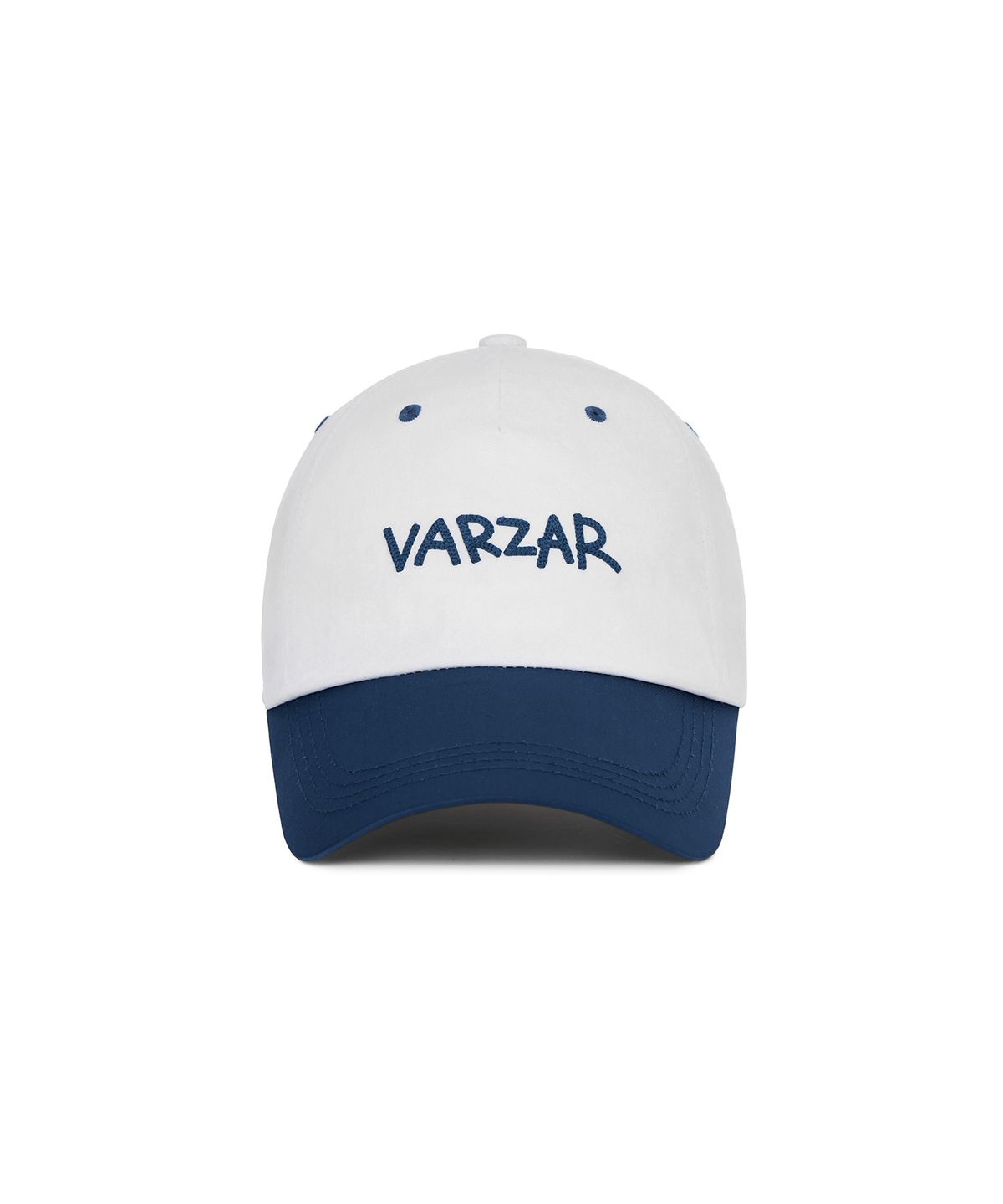 바잘(VARZAR) 스크리블 투톤 5패널캡 화이트/네이비