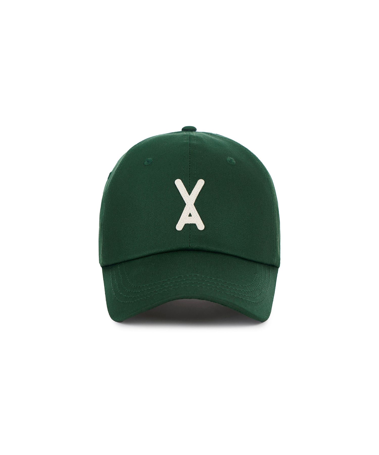 ★VARZAR★ VA Square Pigment Label Ball Cap Deep Green VA Square Pigment Label Ball Cap / Deep Green - VARZAR | 60