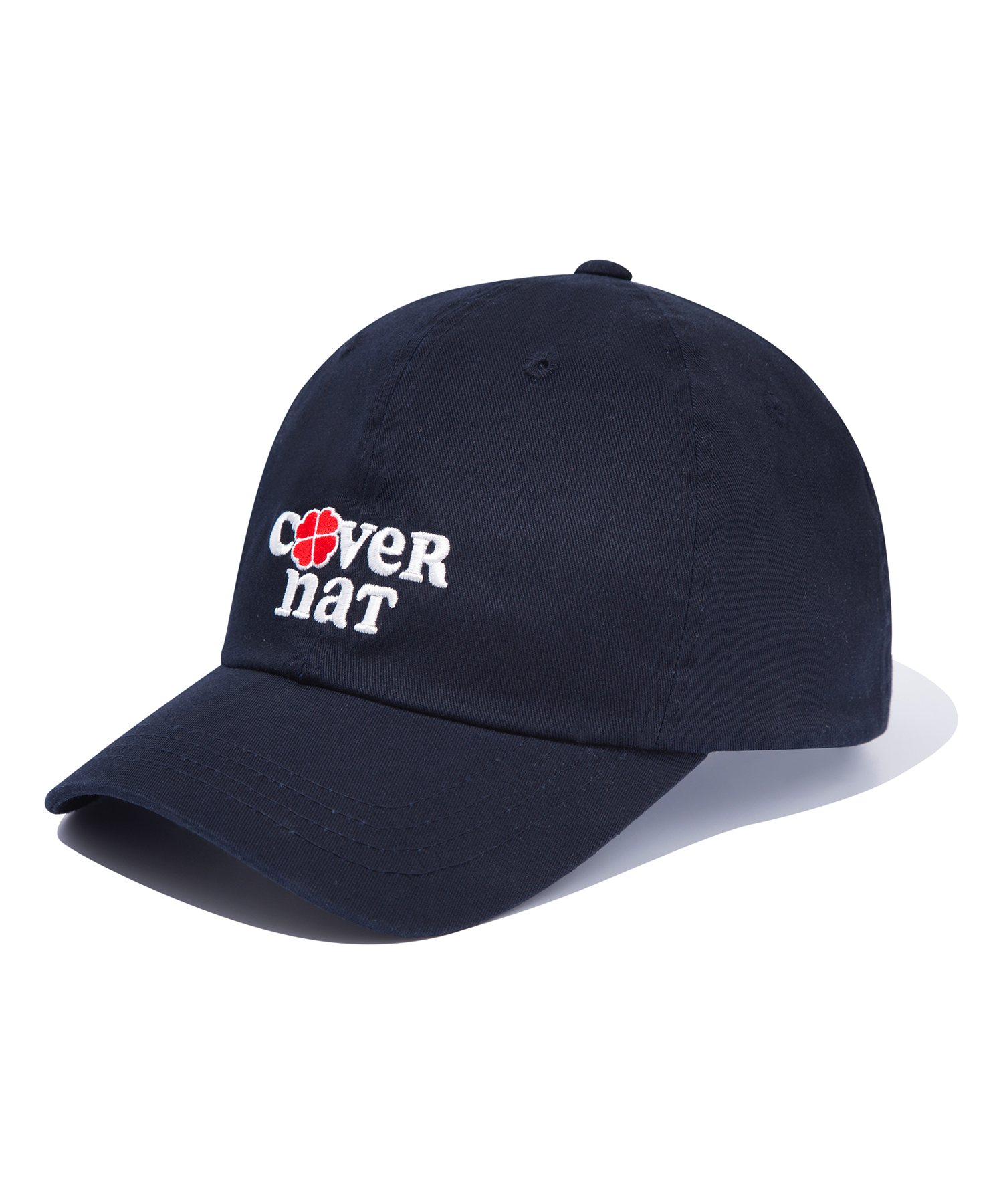 ★23SS★【COVERNAT】★heart clover embroidered ball ca.p★ Clover Heart Boucle Embroidery Ball Cap Navy - Covernat | 60