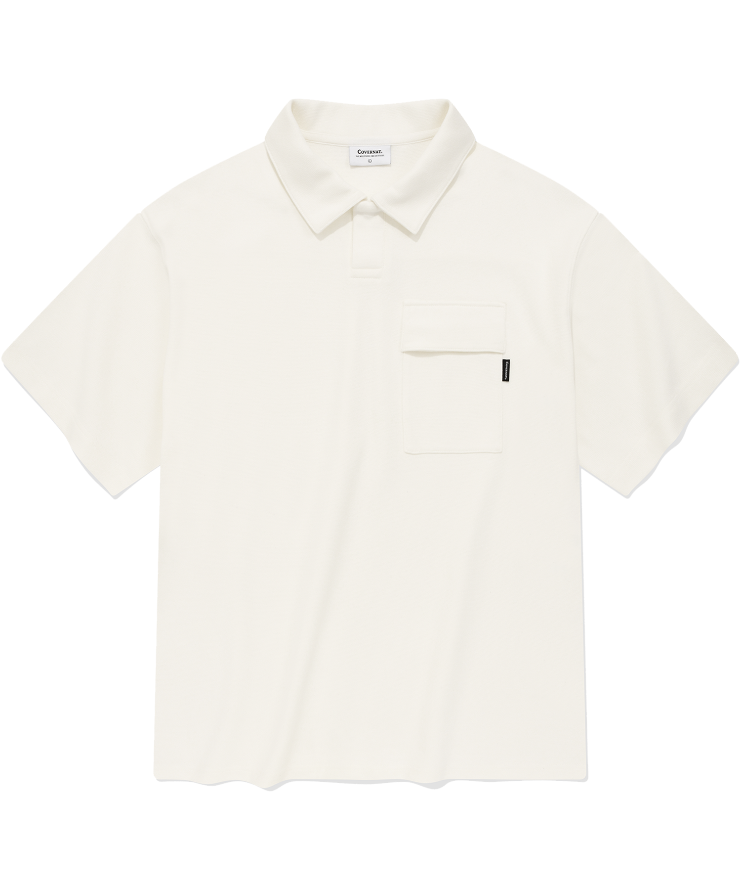 ★23SS★【COVERNAT】★Open collar pocket T-shir.t★ MUSINSA | COVERNAT Open collar pocket t-shirt white