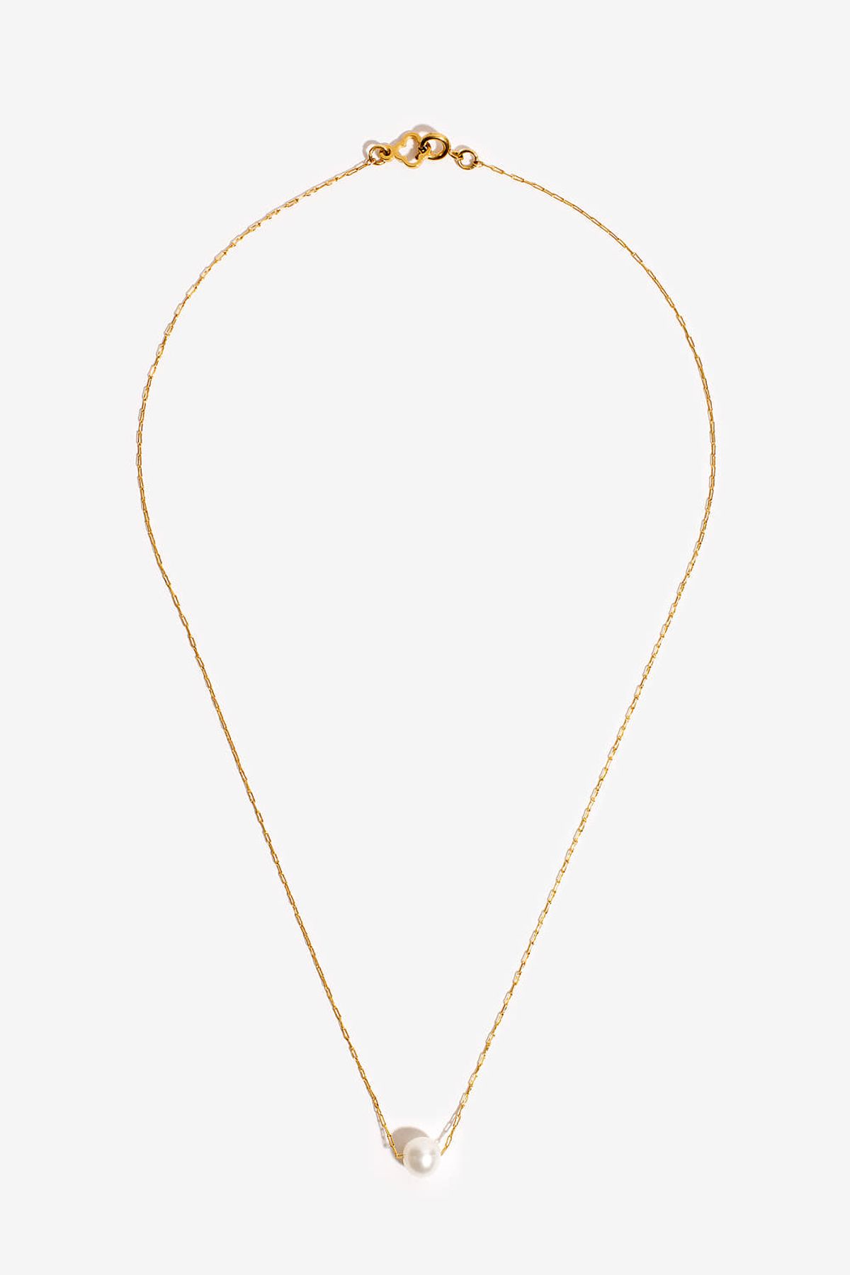 모드곤(MODGONE) 골드톤 6mm담수진주 심플목걸이Goldtone 6mm Freshwater Pearl Simple Necklace