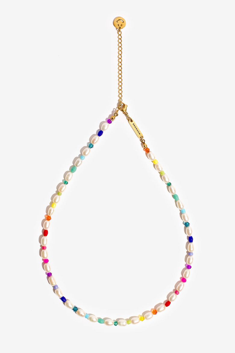 해피스마일 레인보우 담수진주 목걸이 Happy Smile Rainbow Pearl Necklace