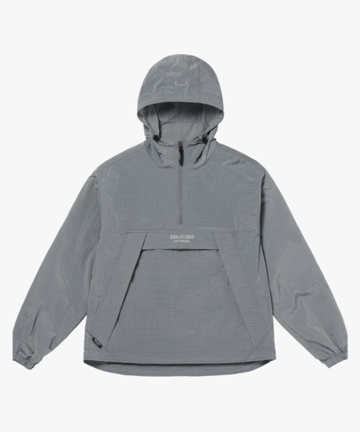 골스튜디오(GOALSTUDIO) RIPSTOP HOODED ANORAK-LIGHT GREY