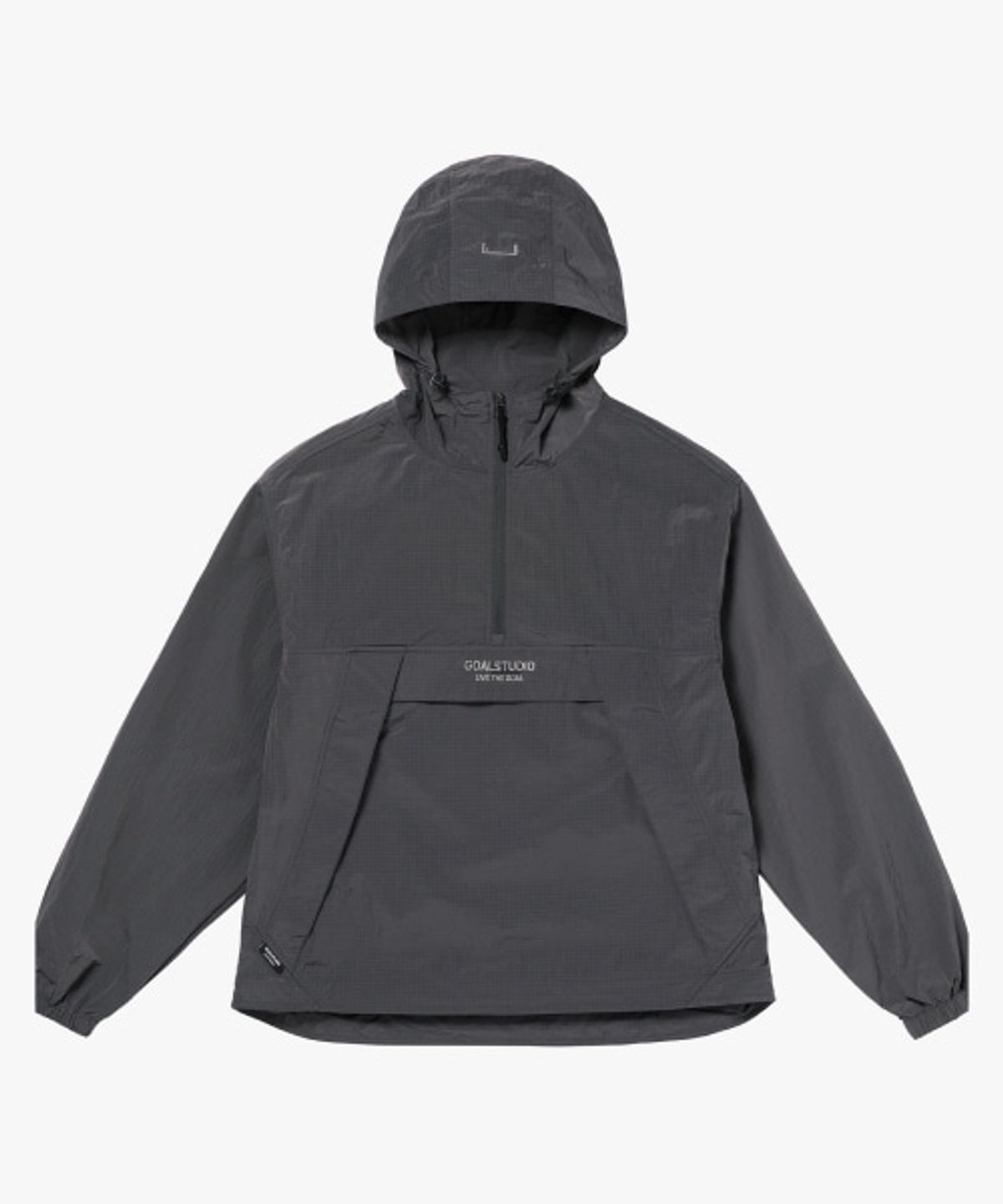 골스튜디오(GOALSTUDIO) RIPSTOP HOODED ANORAK-CHARCOAL