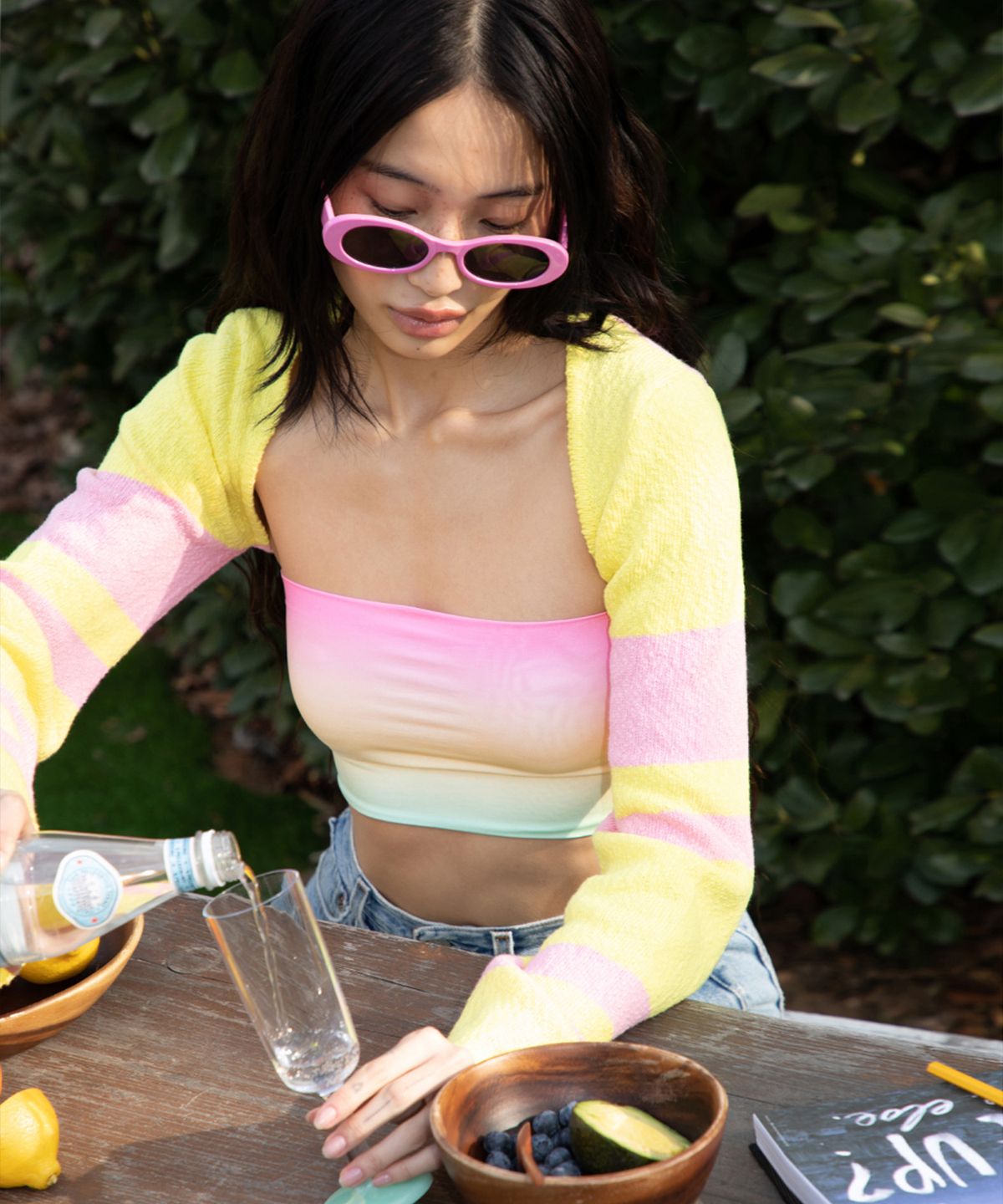 탑걸(TOPGIRL) TG PASTEL OMBRE BANDEAU TOP_T316TP120