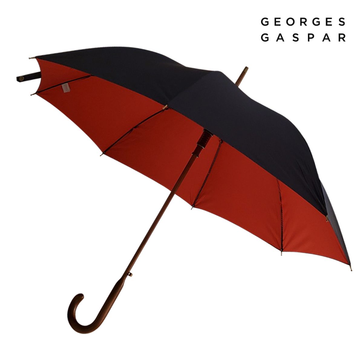 조지가스파(GEORGES GASPAR) [각인서비스]60 양면컬러 우드 장우산 KUGGU10045