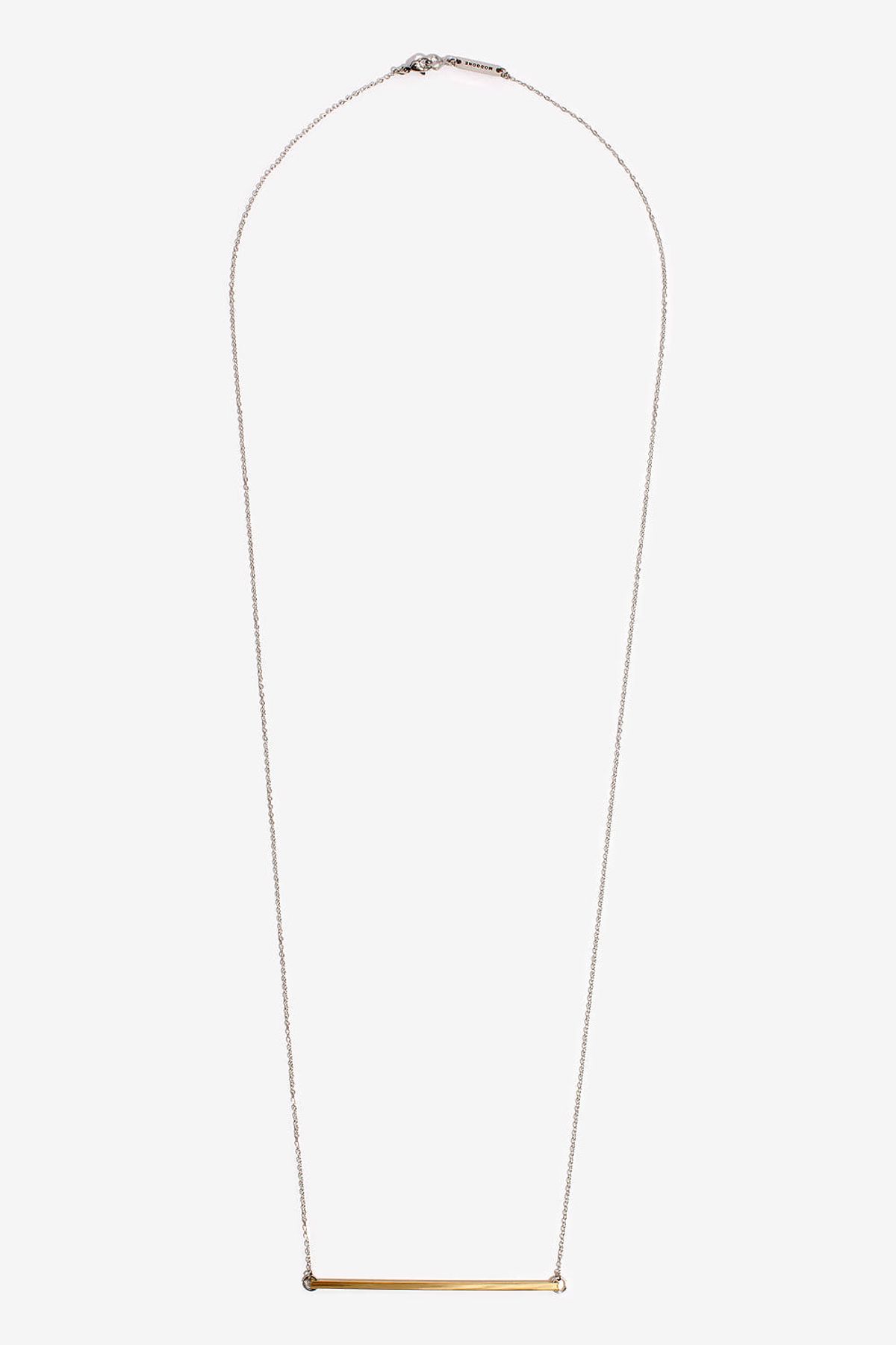 모드곤(MODGONE) 골드톤 롱바 스틱 목걸이 Goldtone Longbar Necklace
