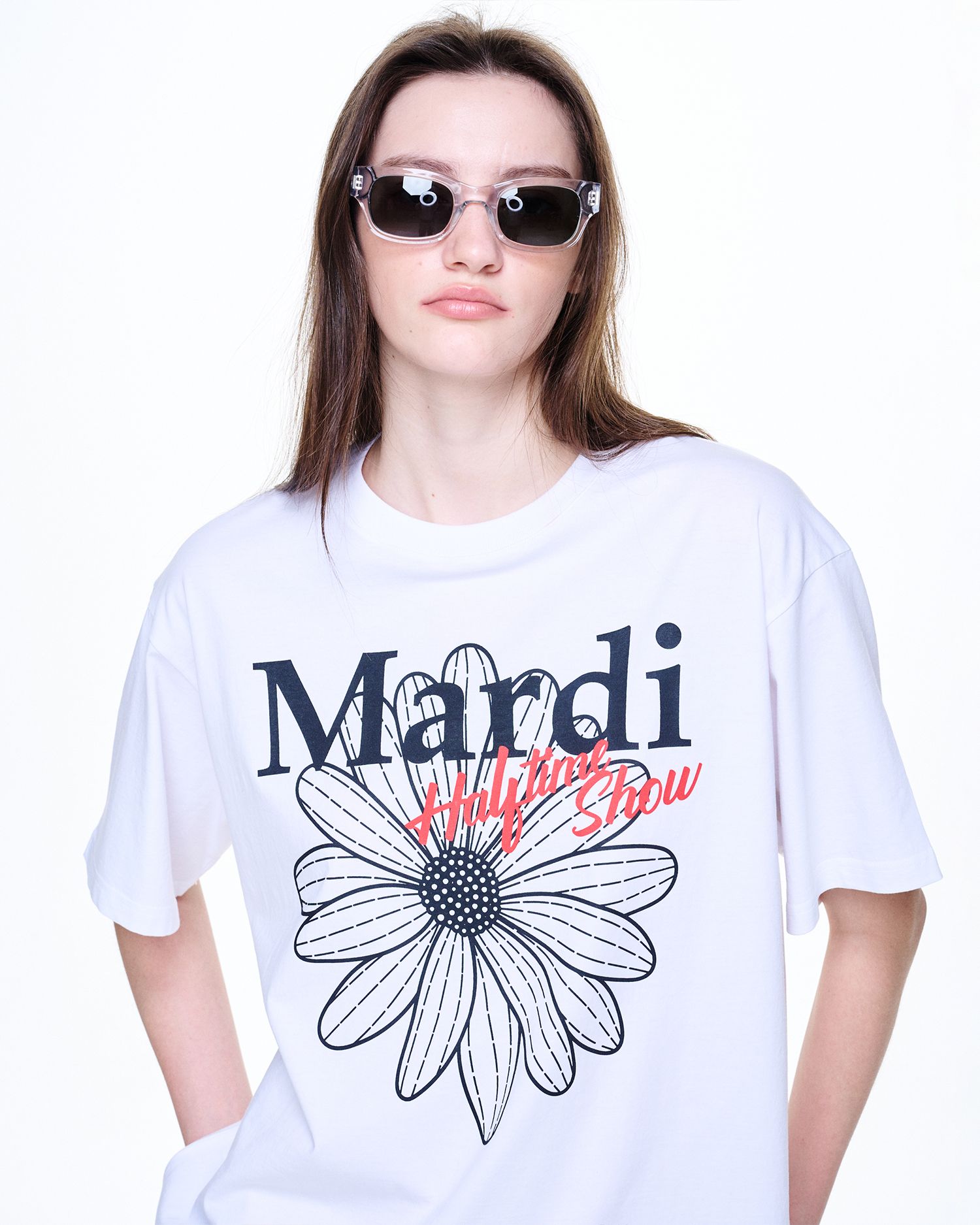 MUSINSA | MARDI MERCREDI UNISEX TSHIRT FLOWERMARDI HALFTIME