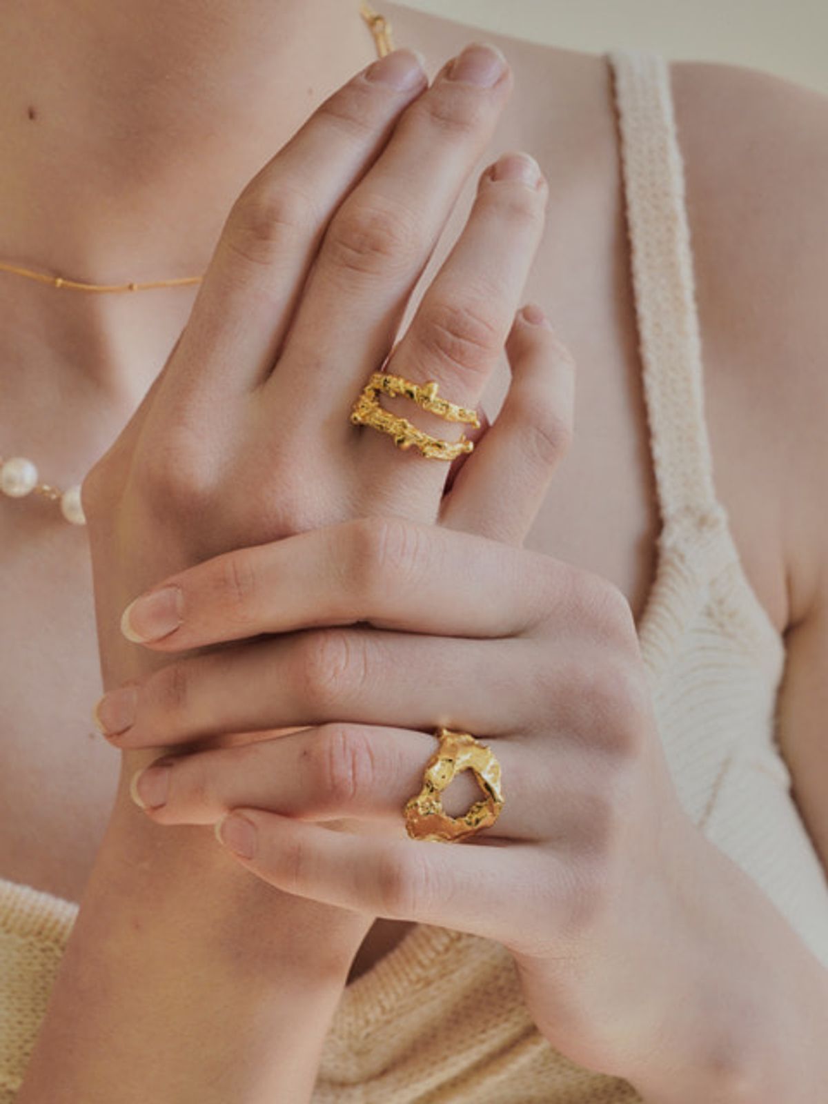 조에나(ZOENA) silver 2-type open ring