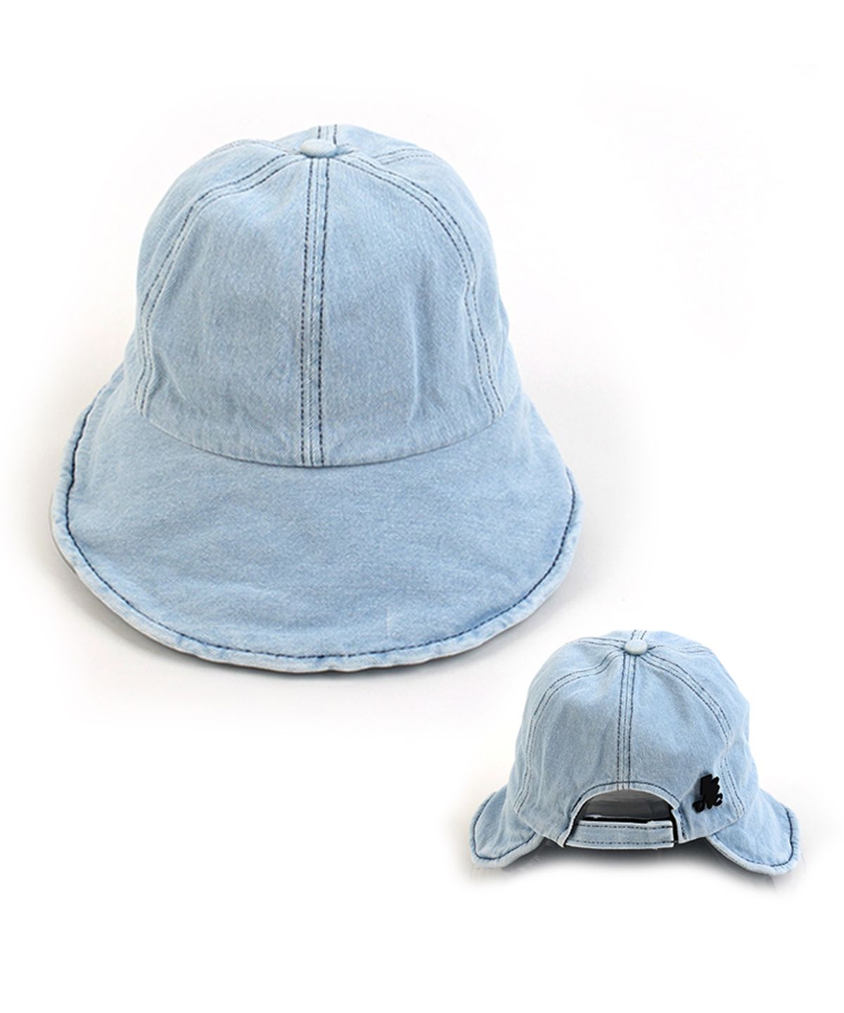 유니버셜 케미스트리(UNIVERSAL CHEMISTRY) Backopen Light Denim Wire Bucket Hat 버킷햇
