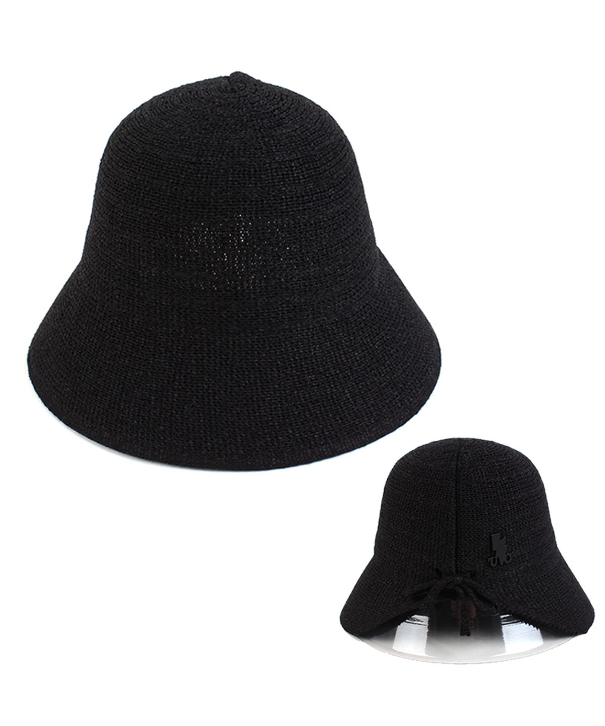 유니버셜 케미스트리(UNIVERSAL CHEMISTRY) Basic Backopen Black Paper Bucket Hat 버킷햇