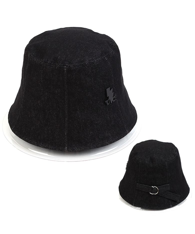 Belted Black Denim Bucket Hat 버킷햇