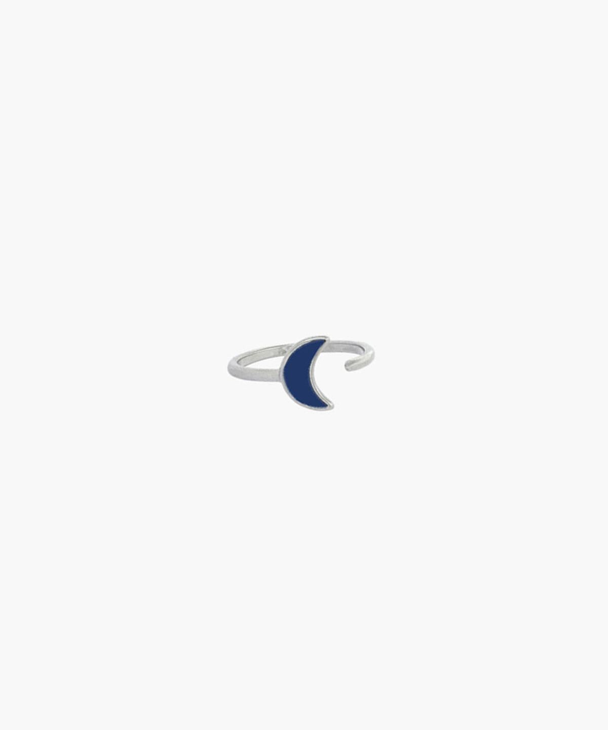 하와(HAWHA) Navy Half Moon Ring