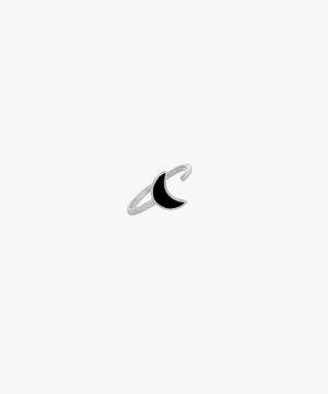 Black Half Moon Ring