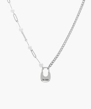 Hobo Bag Pearl Chain Necklace