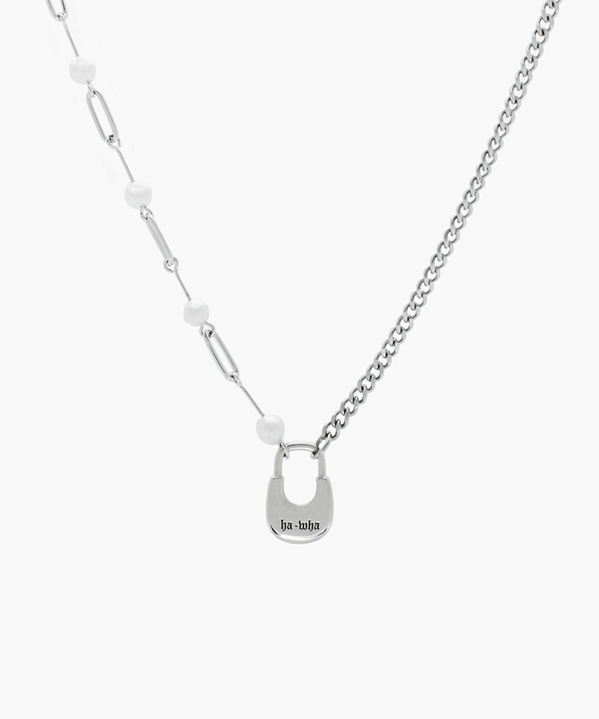 하와(HAWHA) Hobo Bag Pearl Chain Necklace