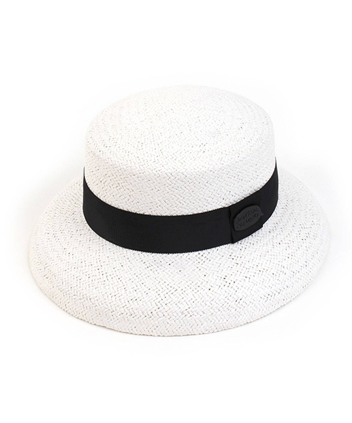 유니버셜 케미스트리(UNIVERSAL CHEMISTRY) Italy White Summer Fedora 여름모자