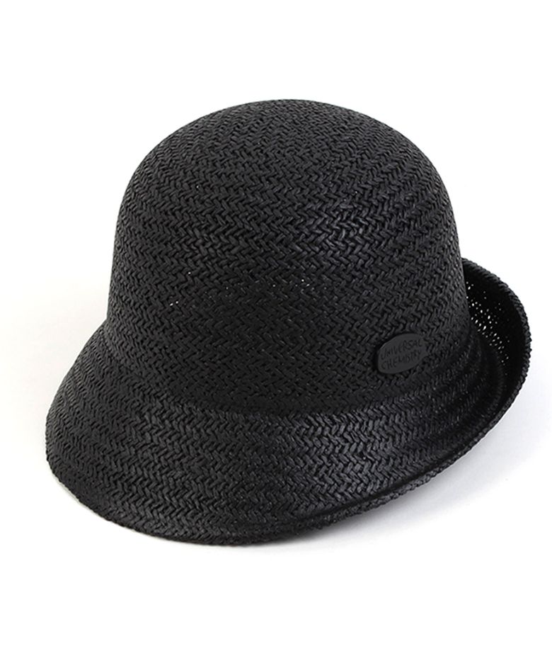 French Paper Black Cloche Hat 여름모자