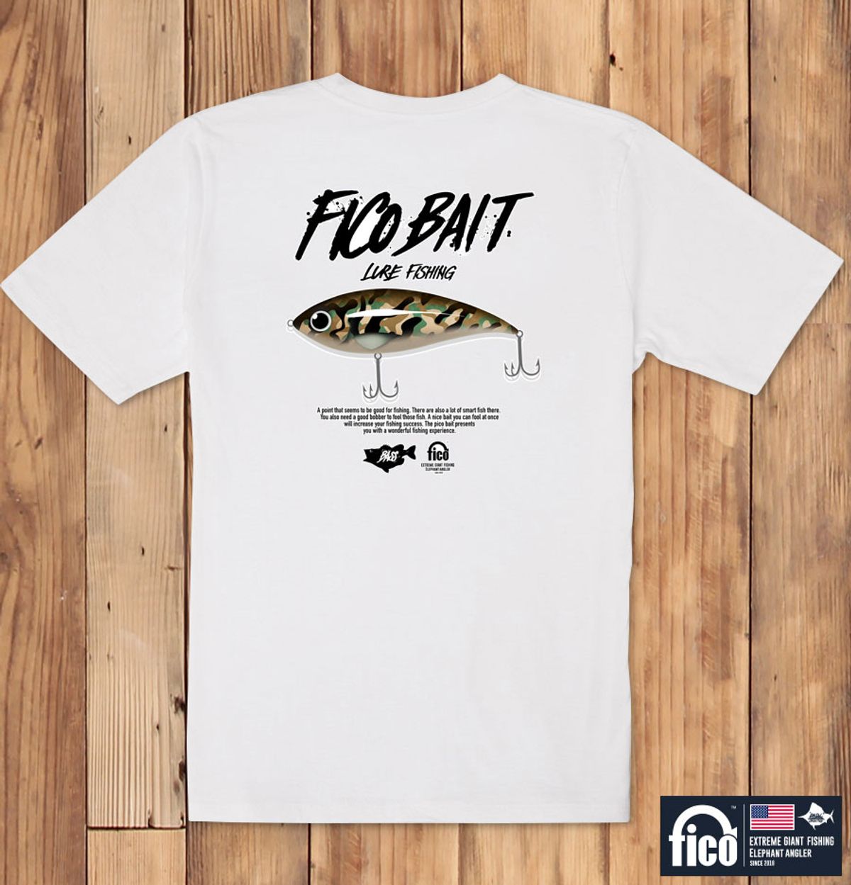 돌돌(DOLDOL) FICO_tshirts-82 익스트림 낚시 브랜드 피코 시즌2 캐릭터 그래픽 디자인 티셔츠