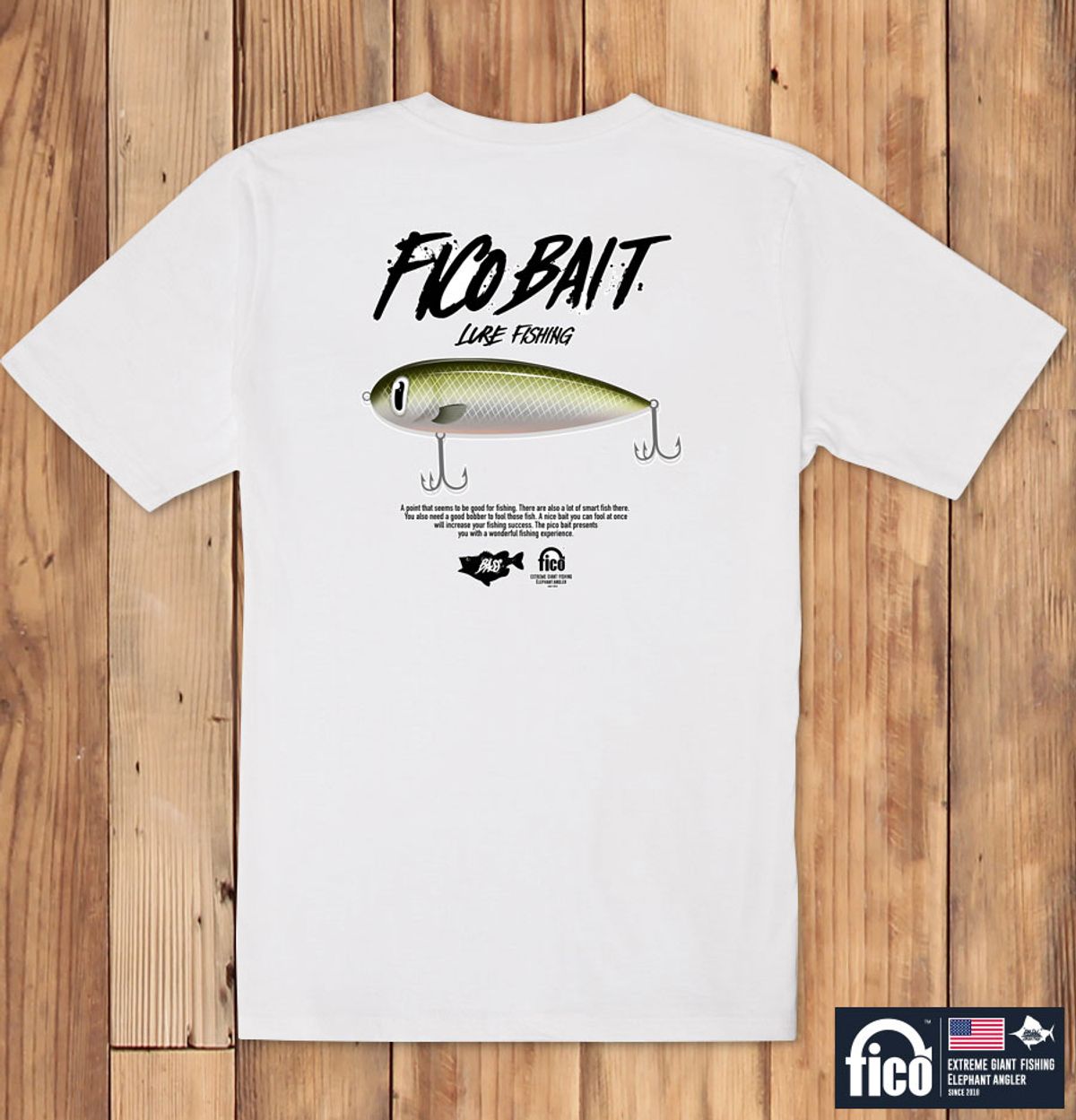 돌돌(DOLDOL) FICO_tshirts-83 익스트림 낚시 브랜드 피코 시즌2 캐릭터 그래픽 디자인 티셔츠