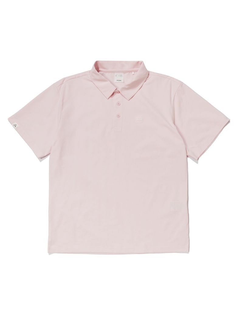 BASIC (베이직) 남성 반팔 폴로 티셔츠_PALE PINK