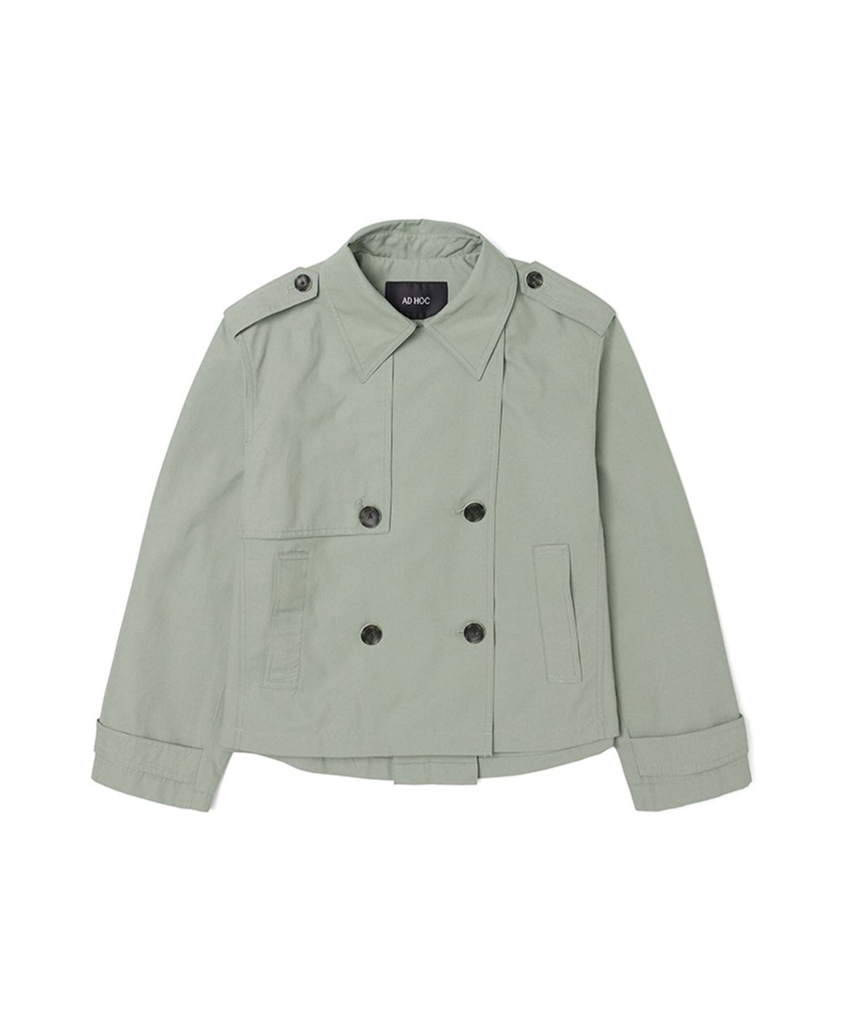 애드호크(ADHOC) 여성 크롭 트렌치 코트 (KHAKI) (HZ2BB51_65)