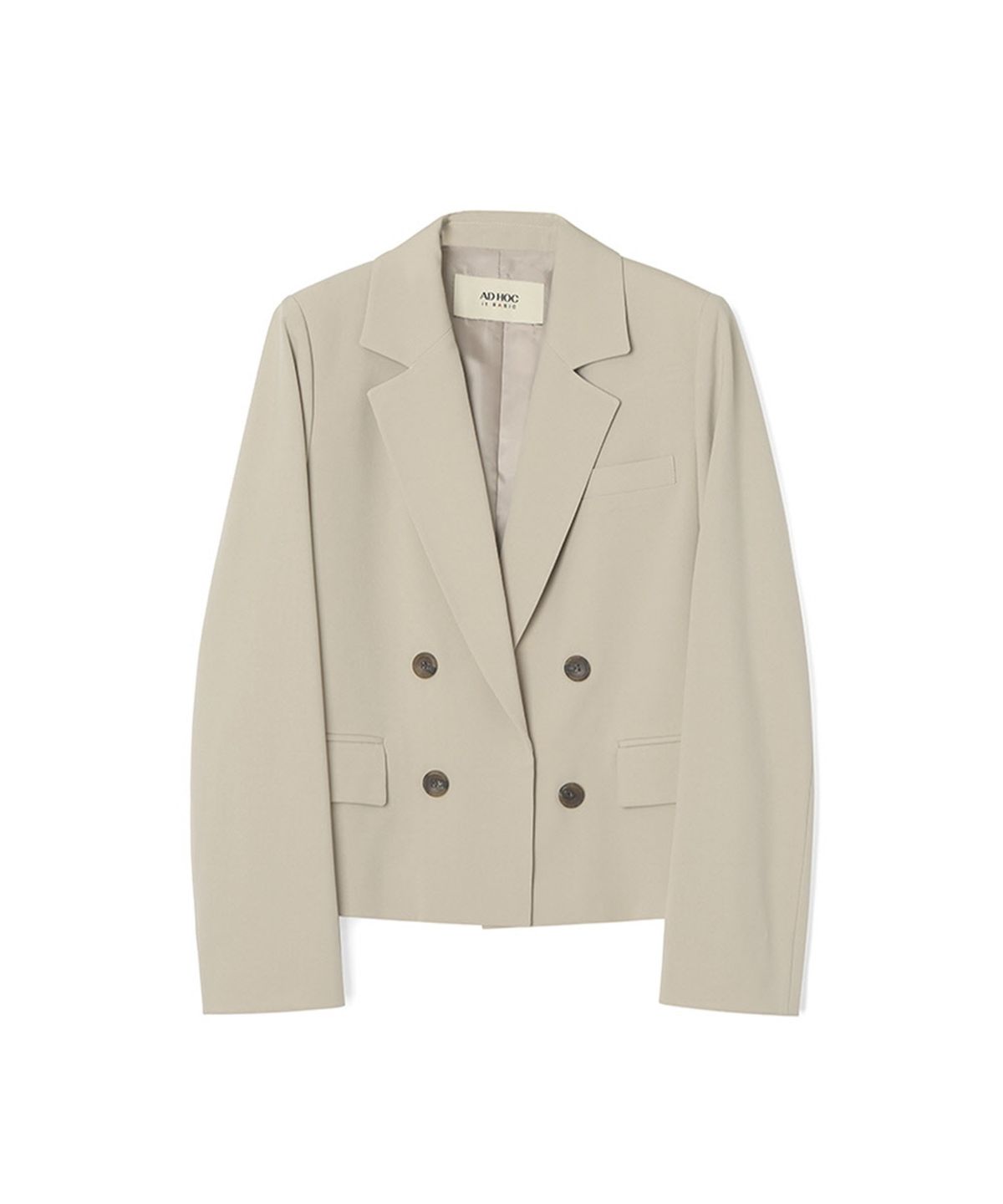 애드호크(ADHOC) 여성 크롭 재킷 (BEIGE) (HZ2JK50_25)