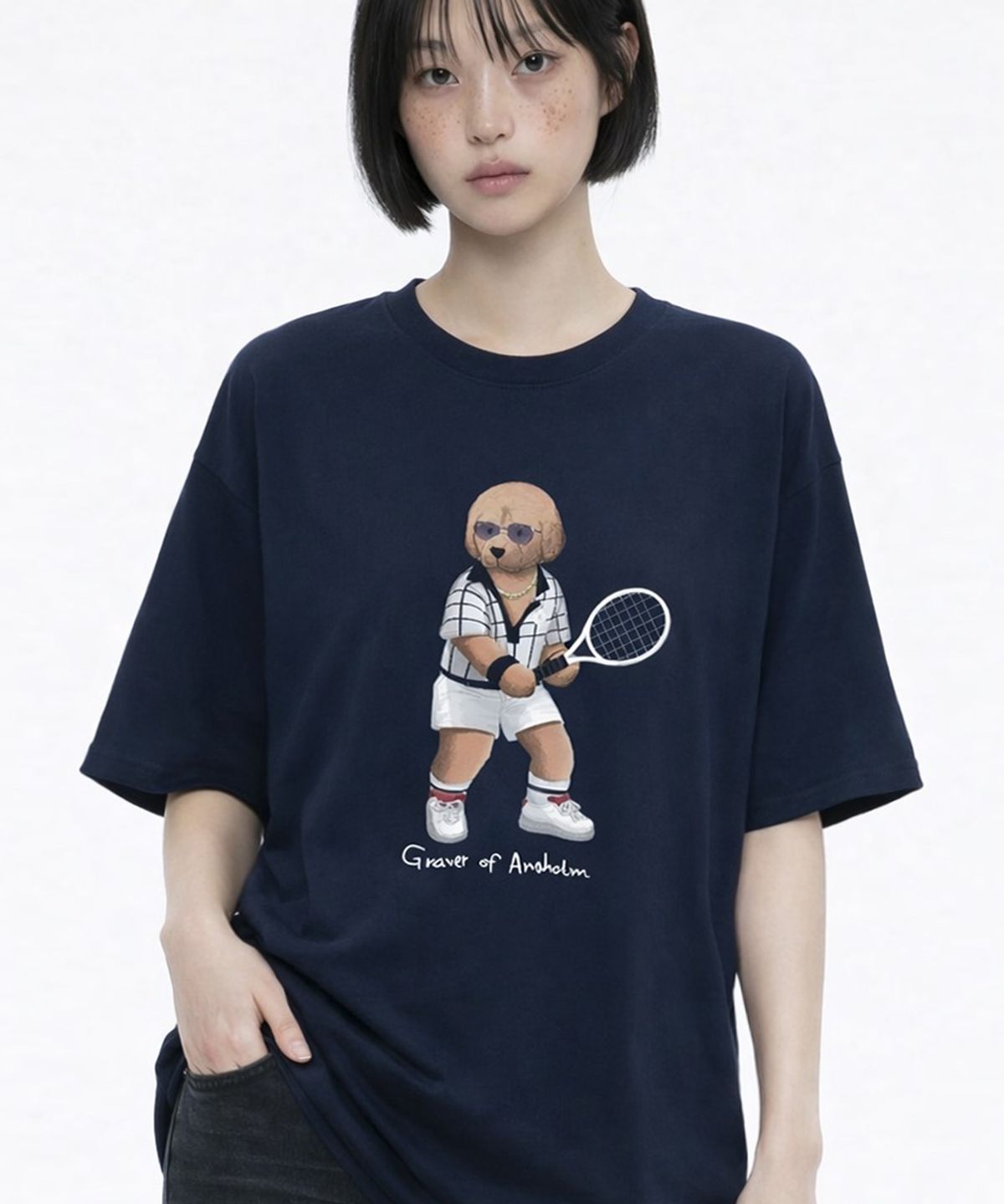 그레이버(GRAVER) [UNISEX]테니스 도그 스트리버 반팔티_3color