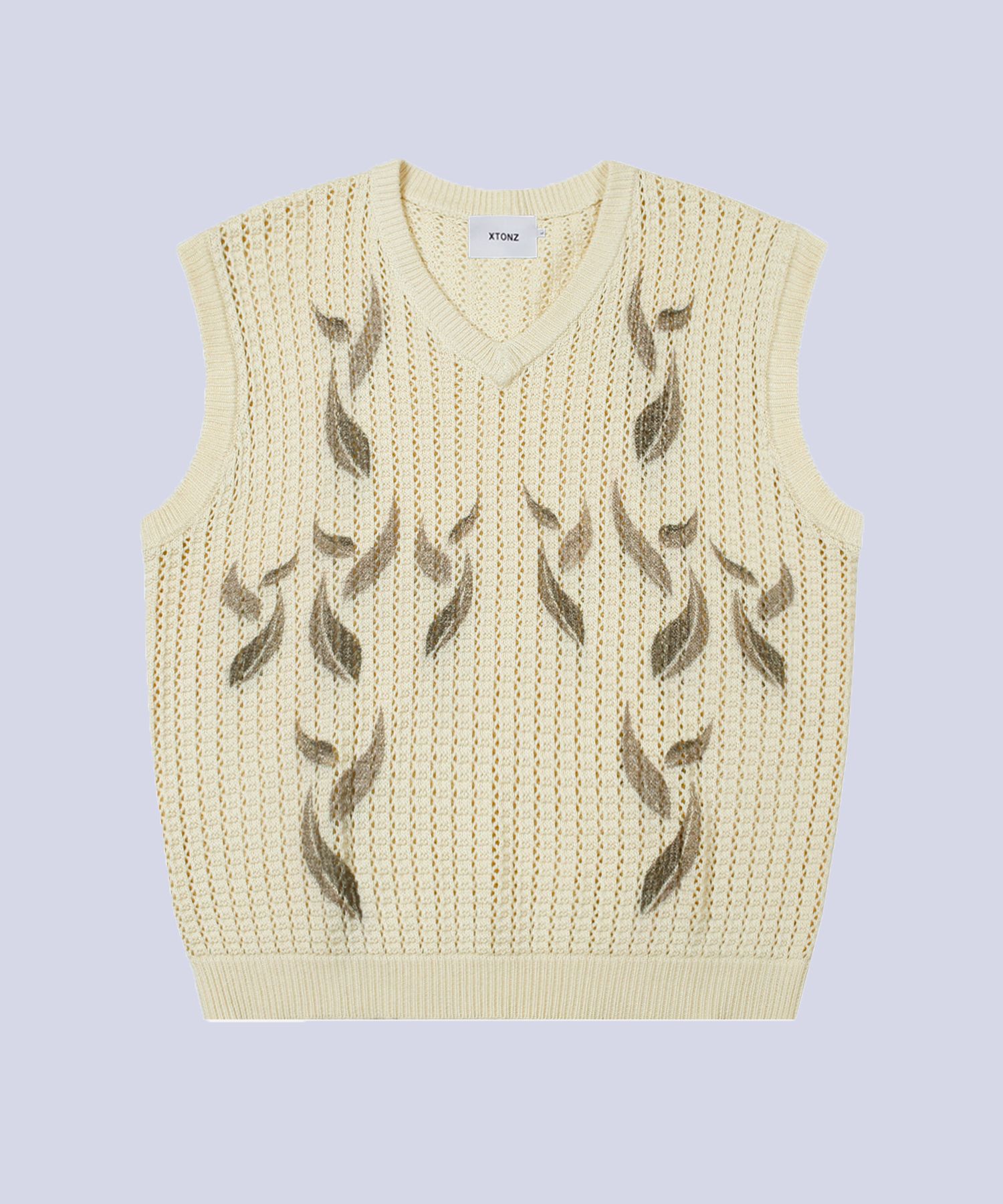 アウターその他 XTONZ XTK045 Leaf Punching Knit Vest CREAM XTK045CR MUSINSA | XTONZ XTK045 Leaf Punching Knit Vest (CREAM)