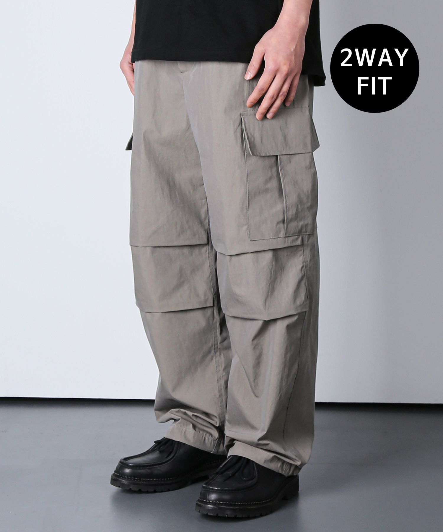 MUSINSA公式 | KND M-65 ナイロンフィールドカーゴ2WAYパンツ グレー