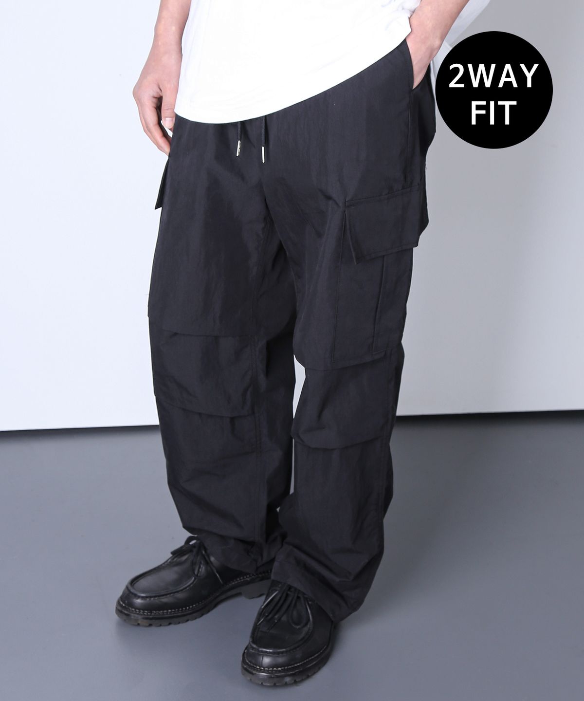 케이엔드(KND) M-65 나일론 필드 카고 2WAY 팬츠 블랙