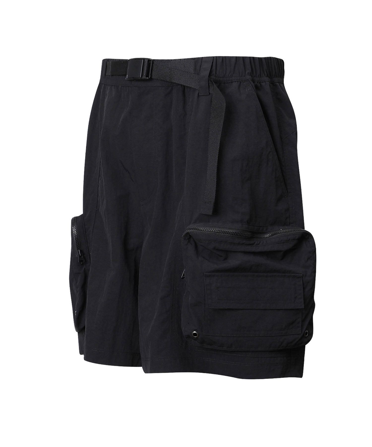 MUSINSA IL CORSO Utility Volume Cargo Shorts Black IEPA3E405BK
