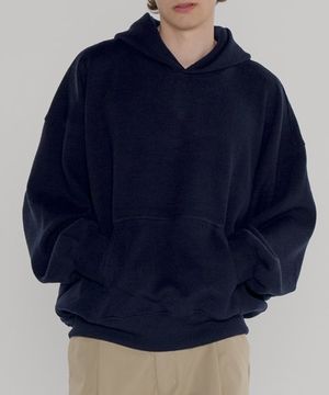 드레이프 니트 후드[네이비]
