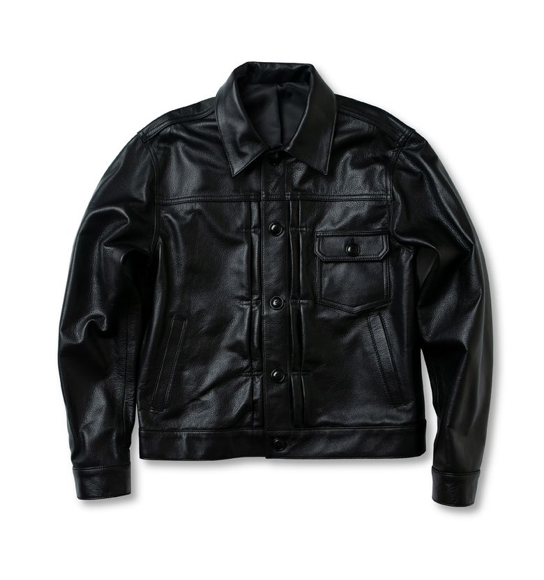 BLACK PP 1st Type Black Leather Jacket