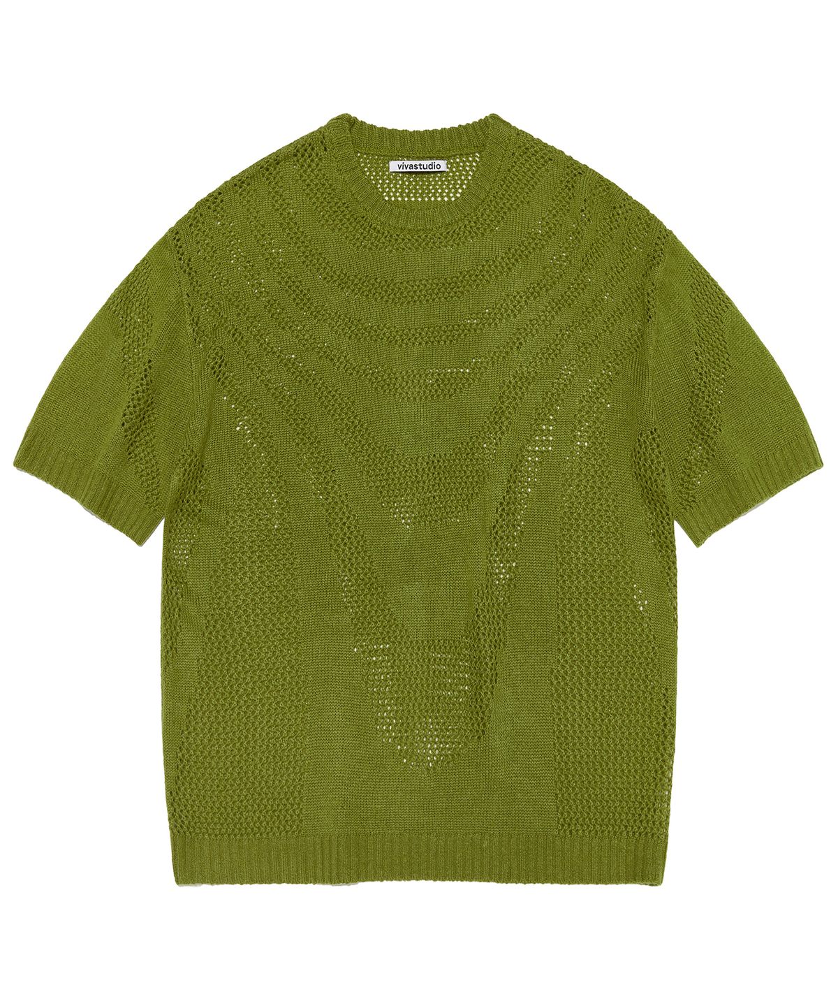 비바스튜디오(VIVASTUDIO) GROWTH RING HALF KNIT [LIGHT GREEN]