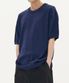 라운드 넥 하프 니트 (NAVY)