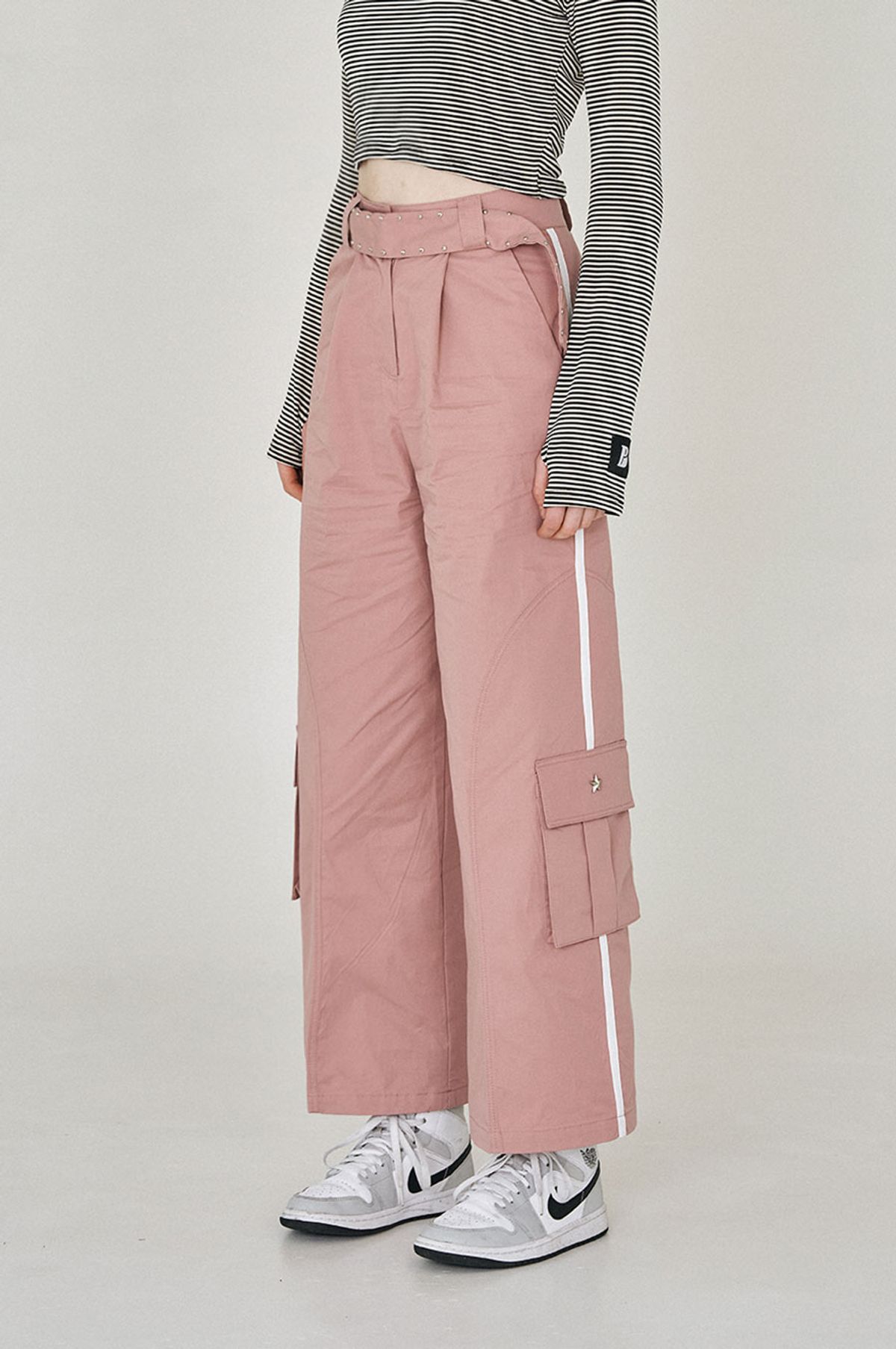 비피피(BFEEP) stud pocket pants_pink