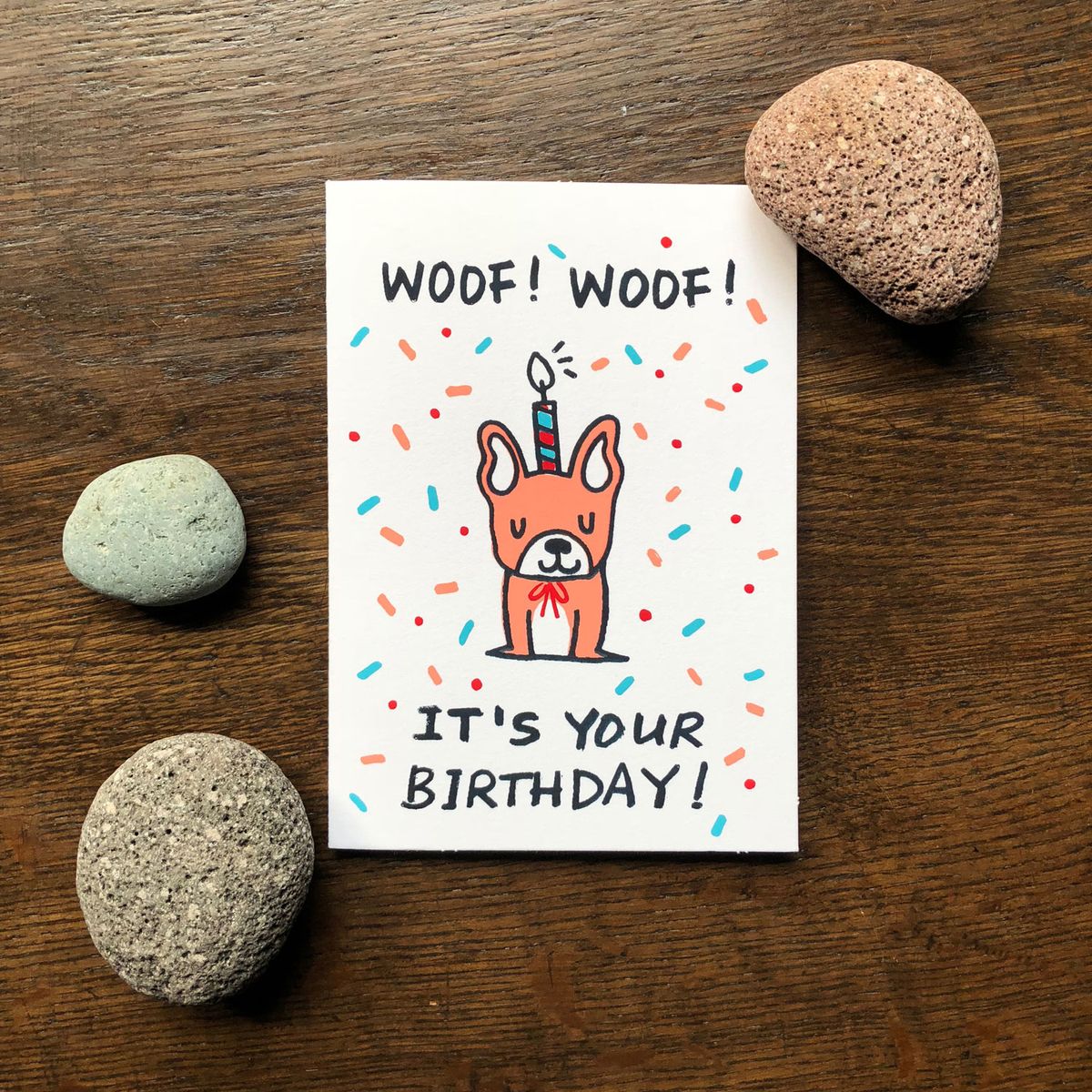 빠르크 에디션(PARC EDITIONS) [실크스크린] 콘페티 도그 생일카드