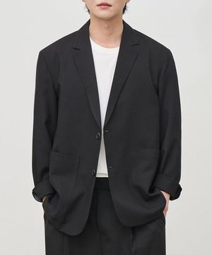 [여름] 라이크 린넨 오버핏 블레이저 (BLACK)