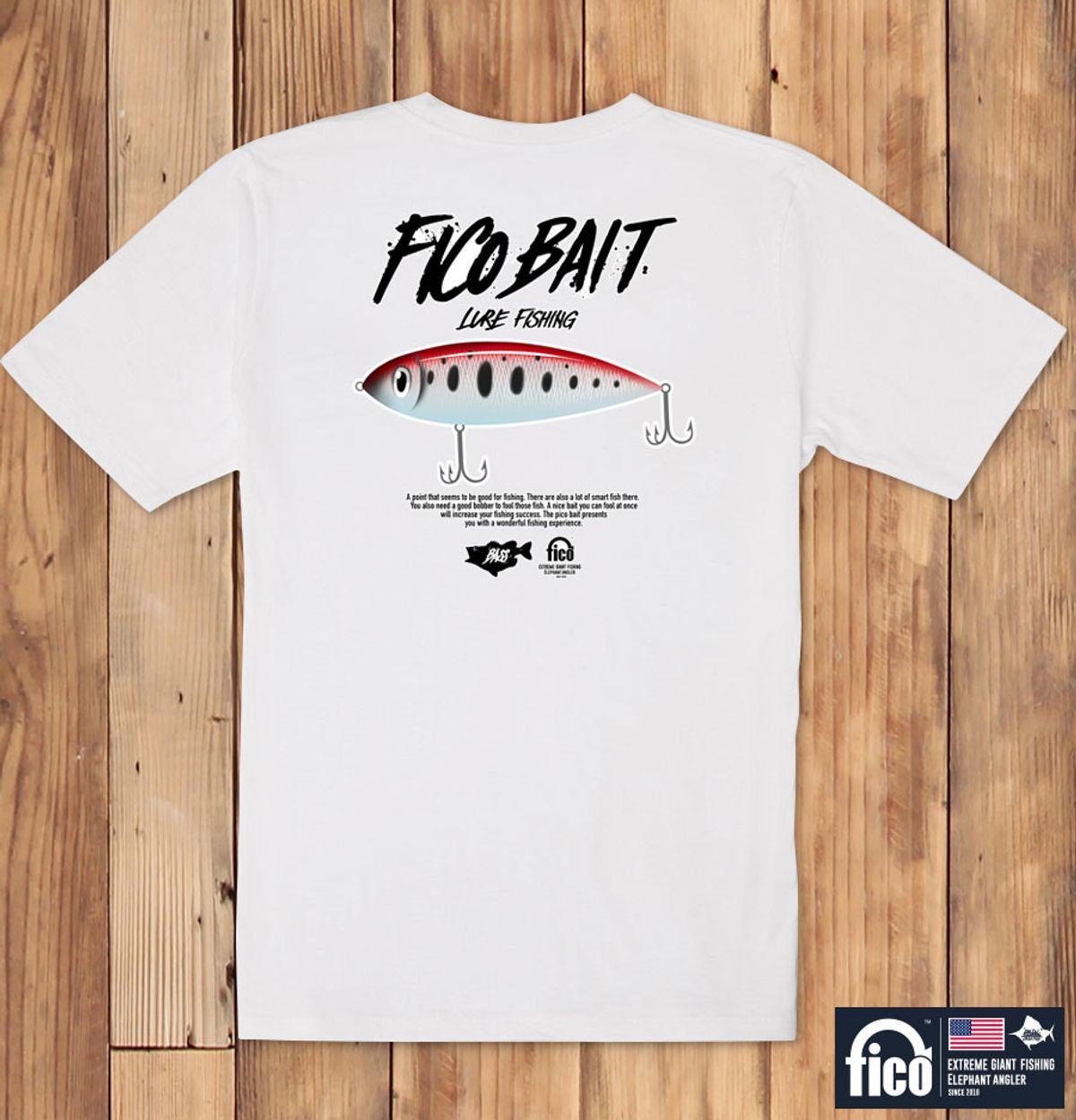 돌돌(DOLDOL) FICO_tshirts-87 익스트림 낚시 브랜드 피코 시즌2 캐릭터 그래픽 디자인 티셔츠